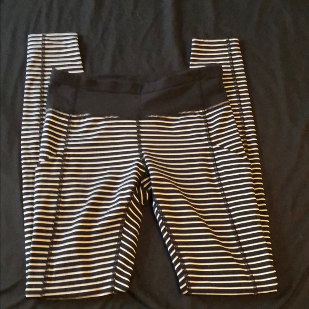 Lululemon speed tights. Striped.